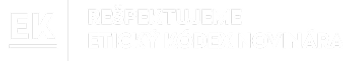 Rešpektujeme etický kódex novinára
